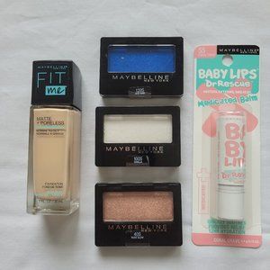 Maybelline eyes, face and lips makeup bundle.